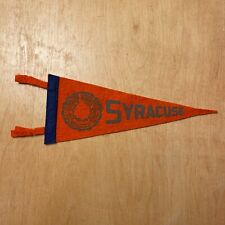 Vintage 1950s Syracuse University 4x9 Felt Pennant Flag picture