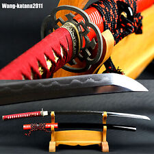 Red Rattan Clay Tempered Folded T10 Steel katana Japanese Samurai Sharp Sword  picture