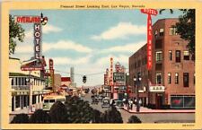 Postcard Fremont Street Looking East Las Vegas Nevada picture