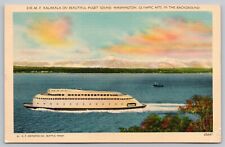 Postcard - Ferry Kalakala on Puget Sound, Washington - ca. 1940s, Unposted (E2) picture