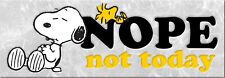Snoopy Nope Not Today Ceramic Desk Sign picture