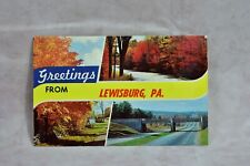 Vintage Greetings from Lewisburg, PA postcard scenery picture