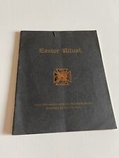 Easter Ritual Templar Service for Easter 1908 Wisconsin  picture