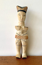 Nigerian Ibibio Fatting House Wood Bride Doll Vintage African Tribal Art picture