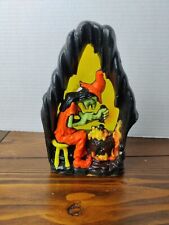 Vintage Gurley Witch's Brew Halloween Glow Candle **Read  picture