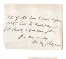 Stanley J. Weyman (1855-1928) Signed Clip Autographed British Romance Novelist picture