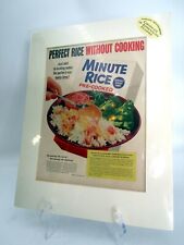 Vintage Vivid Minute Rice Magazine Advertisement 50s Print Seek Publishing picture