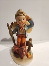 Napco “Long Journey Back” Figurine of Boy & Dog by Sign Post To Town, Japan picture