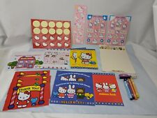 Sanrio Hello Kitty Stickers Postcards Paper Cards Crayons Lot  picture