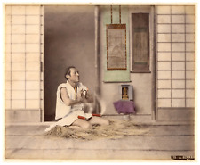 Japan, a sinner? prayer? Vintage albumument print, period print, print picture