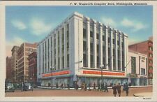 Woolworth Company Store Minneapolis MN Minnesota 1940 linen postcard F979 picture