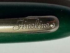 RARE COLLECTIBLE SHEAFFER FINELINE DIVISION Green VTG, OLD MODEL ballpoint picture