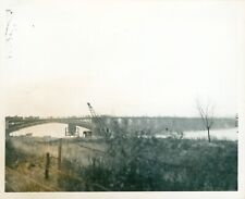 1945 US 333rd Engineers rebuild bridges at Mainz Germany 4x5 Photo #4 picture