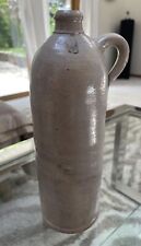 ANTIQUE 19 Th CENTURY FRENCH SALTGLAZED CLAY POTTERY MINERAL WATER JUG VESSEL picture