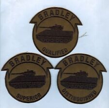 BRADLEY FIGHTING VEHICLE (BFV) QUALIFICATION Set of 3 - OLDER PIECES ... MINT picture