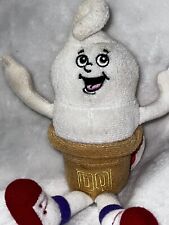 Vintage Dairy Queen Plush Ice Cream Cone DQ Bean Bag 1999 Small - 7.5