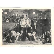 A Bar at the Folies-Bergère Manet 1892 Magazine Print AB6-SM2 picture