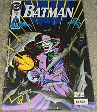 Rare VHTF Batman 451 MX 137 Joker Scarface Cover 1990 Marv Wolfman DeCarlo Aparo picture
