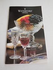 Circa 1980's Waterford Crystal Booklet / Brochure / Colorful Catalog picture