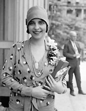 1929 Miss Brazil Olga Bergamini de Sa Vintage Old Photo 8.5