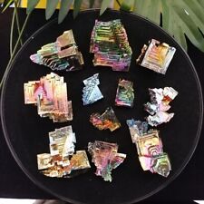 Lot of 11 Rainbow Bismuth Crystals 572g 1.25lb picture