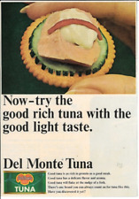 1964 DEL MONTE TUNA Caned Appetizer Protein Steak Vintage Print Ad picture