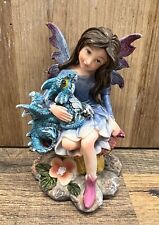 Fairy Blue With Dragon Resin Figurine 5