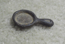 Antique Miniature Cast Iron Frying Pan Figurine 1
