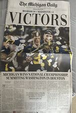 The Michigan Daily VICTORS University Of Football NATIONAL CHAMPIONS 1/10/24 picture