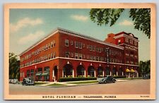 Vintage Hotel Floridan Tallahassee Florida Linen Postcard D10 picture