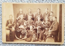 c. 1900 Elgin Iowa BRASS BAND by T.N. Berger., who also sold musical instruments picture