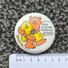 Vintage Henry's Cat RSPCA Badge 1984 Some Of My Best Friends Are Animals picture