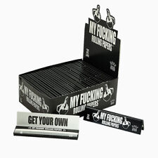 MYFUCKING King Size Rolling Papers White Slim Cigarette Cone Papers One Full Box picture