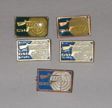 EAST GERMAN LOT OF 5 GST SHOOTING BADGES/PINS picture