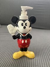 Vintage Mickey Mouse Disney Hand Painted Ceramic Pump Soap Dispenser - 8