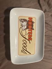 Vintage Hooters Foods Inc. Wing Appetizer Tray Plate Serving Dish 6x9 Ceramic picture