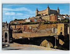 Postcard Bridge of Alcantara and the Alcazar Toledo Spain picture