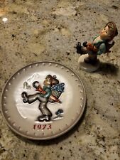 Vintage 1973 M.J. Hummel Goebel Collectible 3rd Annual 7.5” Plate & 5” Figurine  picture