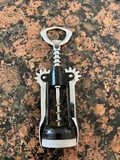 Vintage Italy Bottle Opener Corkscrew Wine Opener Metal - BLACK picture