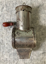 Antique MTE Nutmeg Spice Grater Grinder Wheel Crank Cylinder Wood Knob Vintage picture