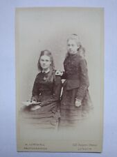 CDV Beautiful Girls Young Ladies Loose Hair Matching Fashion by Lenthall London picture