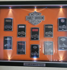 Harley Davidson Motorcycles - A Century Of American Thunder - Zippo Lighter Set picture