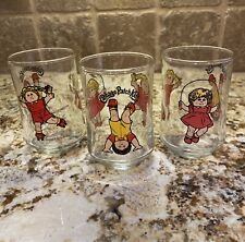 3 Vintage Cabbage Patch Kids Juice Glasses From 1984 Absolutely Adorable picture