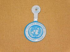 VINTAGE UNITED NATIONS NYC NEW YORK CITY GUIDED TOUR FOLD TOP OVER  BUTTON picture