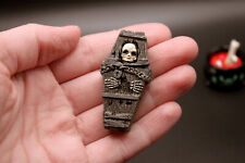 Miniature Spooky Dead Mummy in Sarcophagus Village Halloween Decor Figurine picture