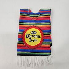 Corona Light Beer Bottle Poncho Cover , 12” Long With Fringe picture