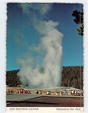 Postcard Old Faithful Geyser Yellowstone National Park USA picture