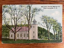 Old Union Church, West Claremont, New Hampshire NH - Early 1900s Vintage PC picture