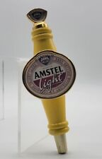 Amstel Light Imported Ale Lager Beer Tap Keg Yellow Wooden Handle picture