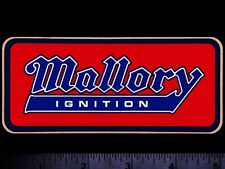 MALLORY Ignition - Original Vintage 1960's 70's Racing Decal/Sticker - 5 inch B picture